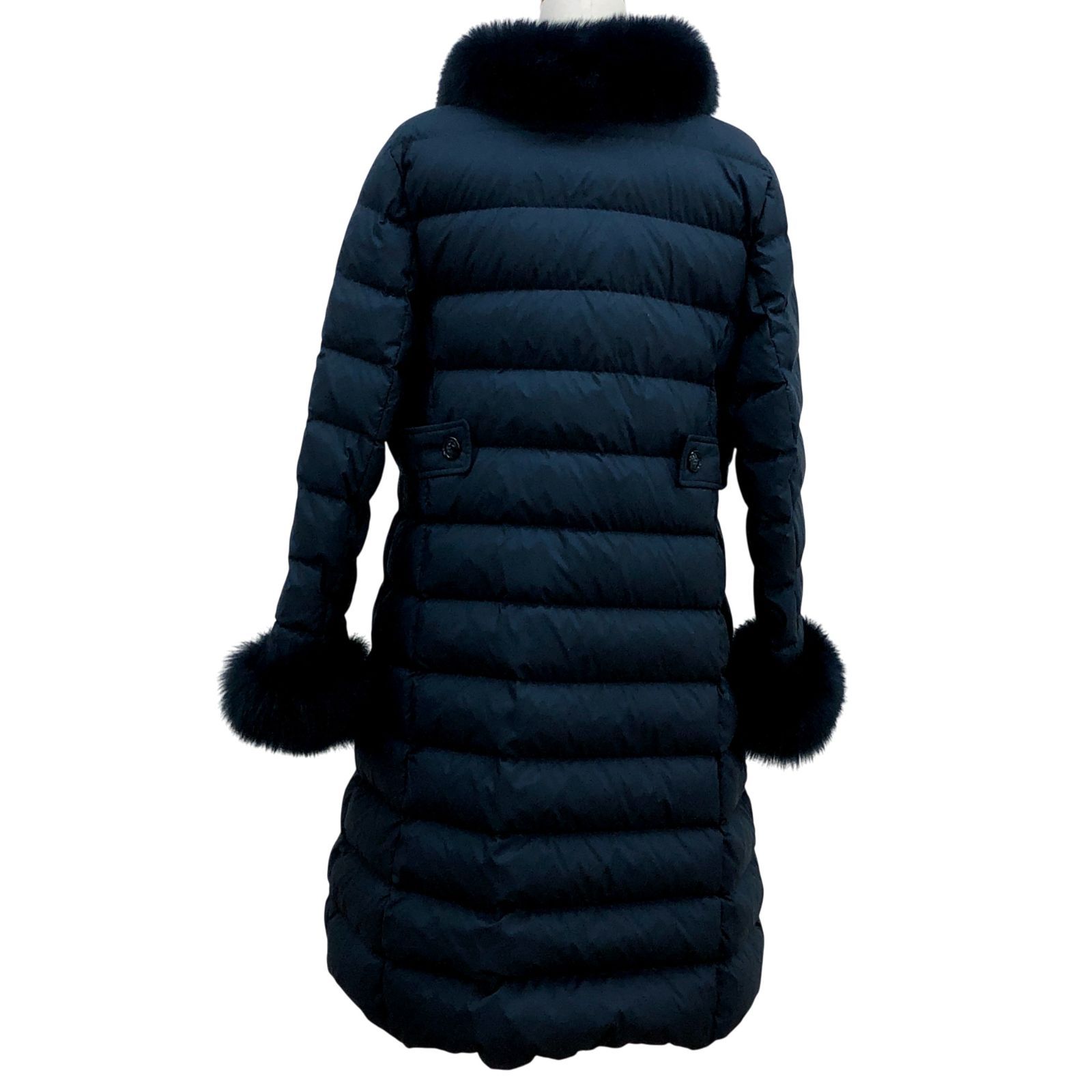 ZM1706【美品】Leilian レリアン ダウンロングコート 着脱可フォックス