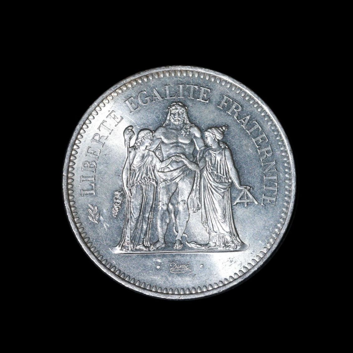 フランス 50フラン、ドイツ10マルク　銀貨 旧貨幣　外国コイン フランス 50フラン、ドイツ10マルク 銀貨 旧貨幣 外国 フランス 50