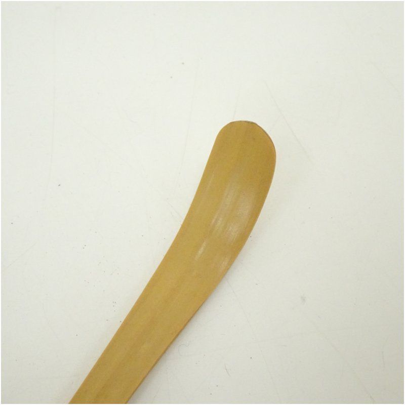 影林宗篤造 竹茶杓（銘：せせらぎ）（前大徳 福本積應書付）（共箱