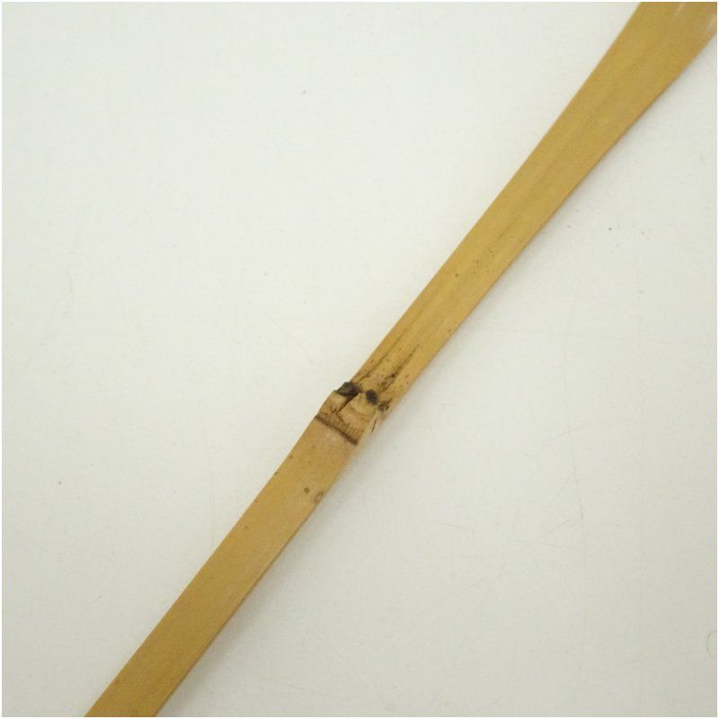 影林宗篤造 竹茶杓（銘：せせらぎ）（前大徳 福本積應書付）（共箱