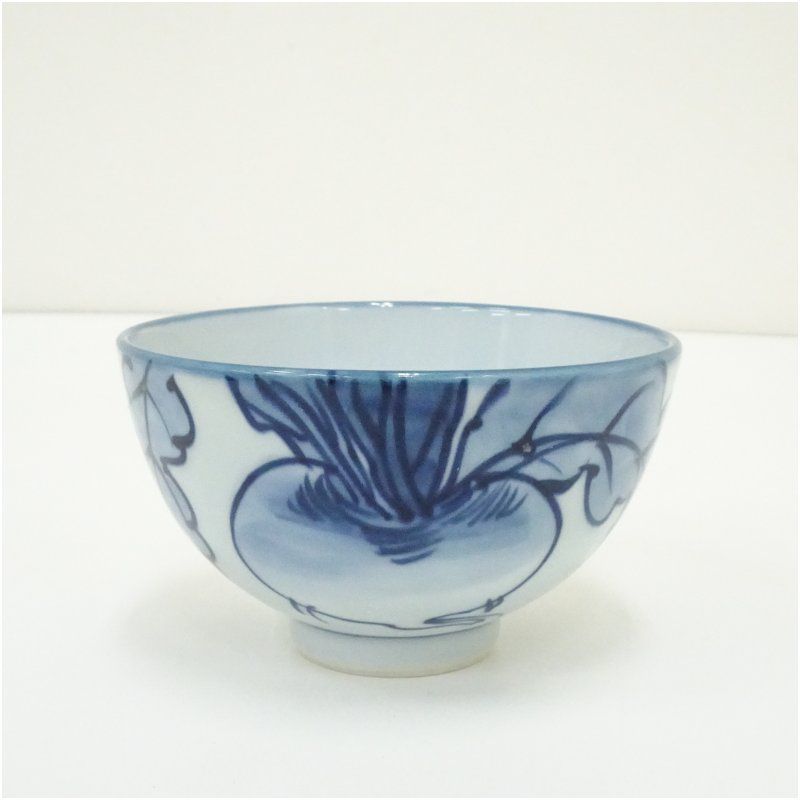 有田焼　源右衛門　茶碗　5客 有田焼 源右衛門窯造 染付根菜図飯碗5客（共箱） 器 和食器 おしゃれ