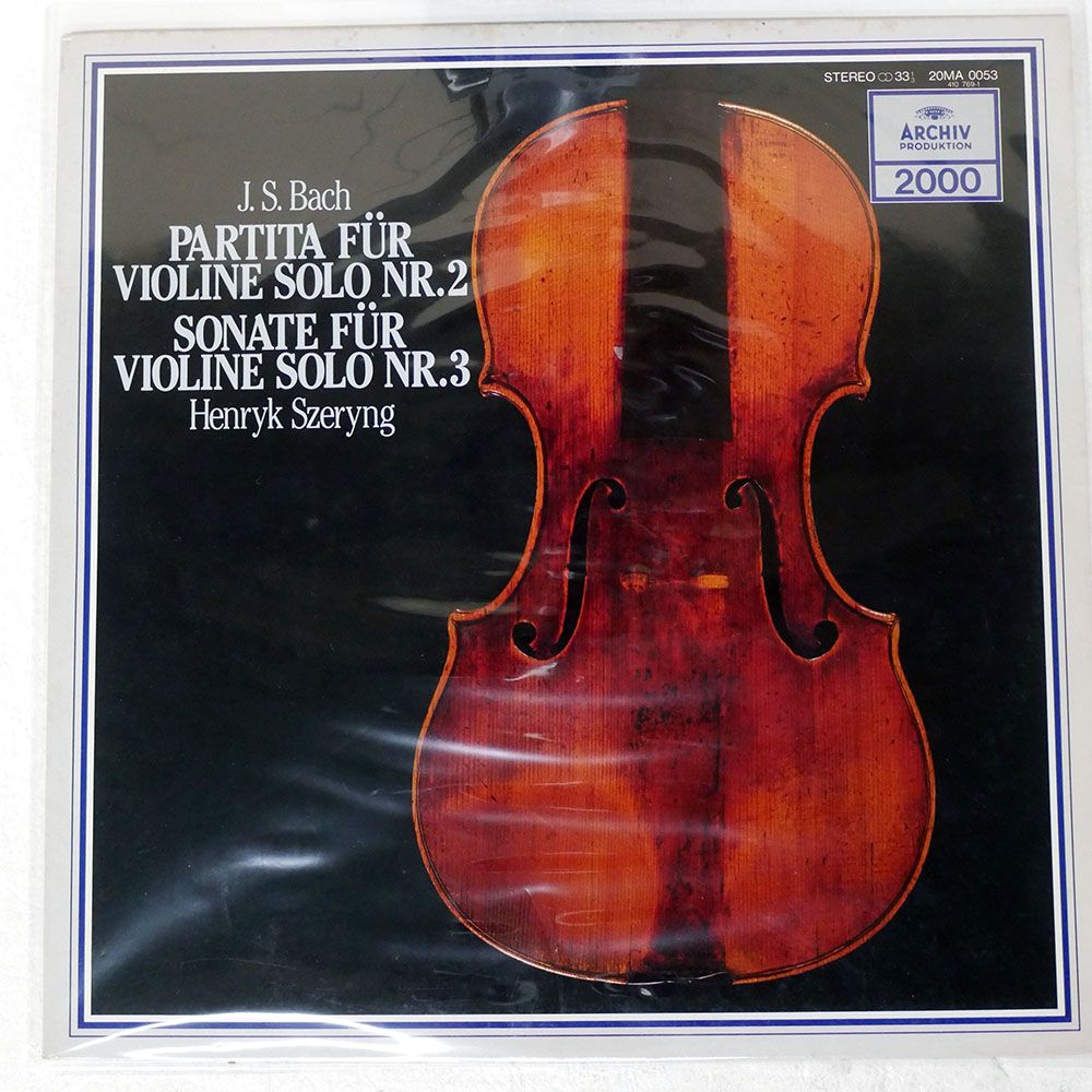 国内盤 ヘンリクシェリング/バッハ無伴奏ヴァイオリンのための