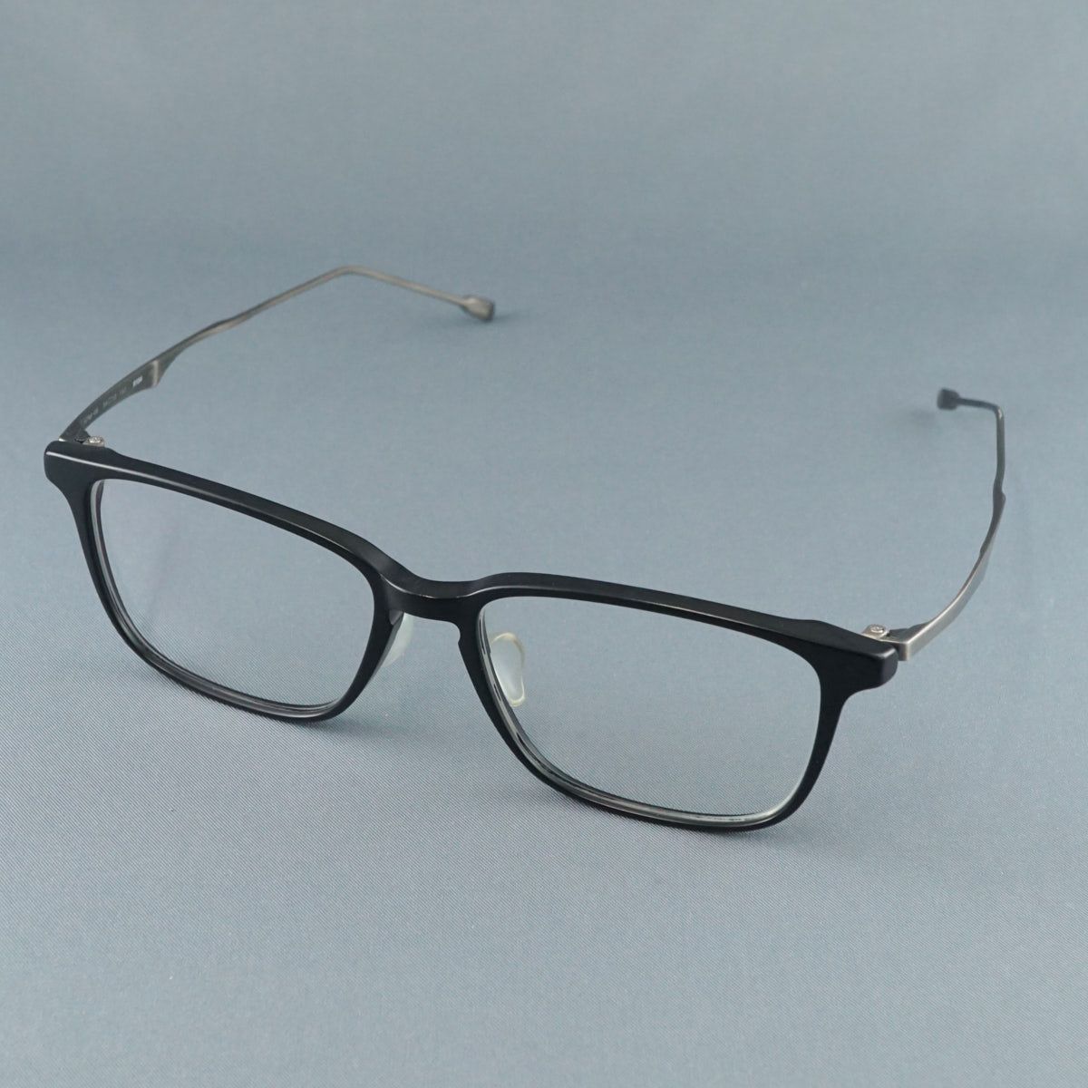 999.9 フォーナインズ 眼鏡 USED美品 APM-09 col.9104 ブラックマット