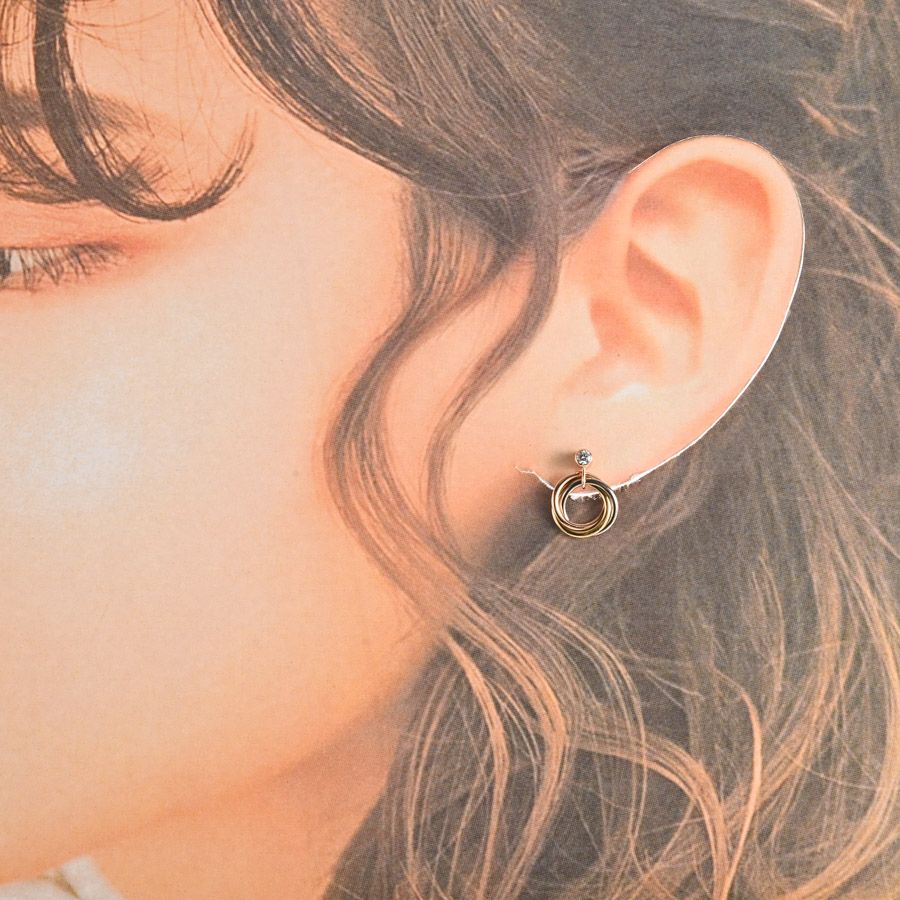 CARTIER カルティエ ピアス トリニティ B8301462 - メルカリ