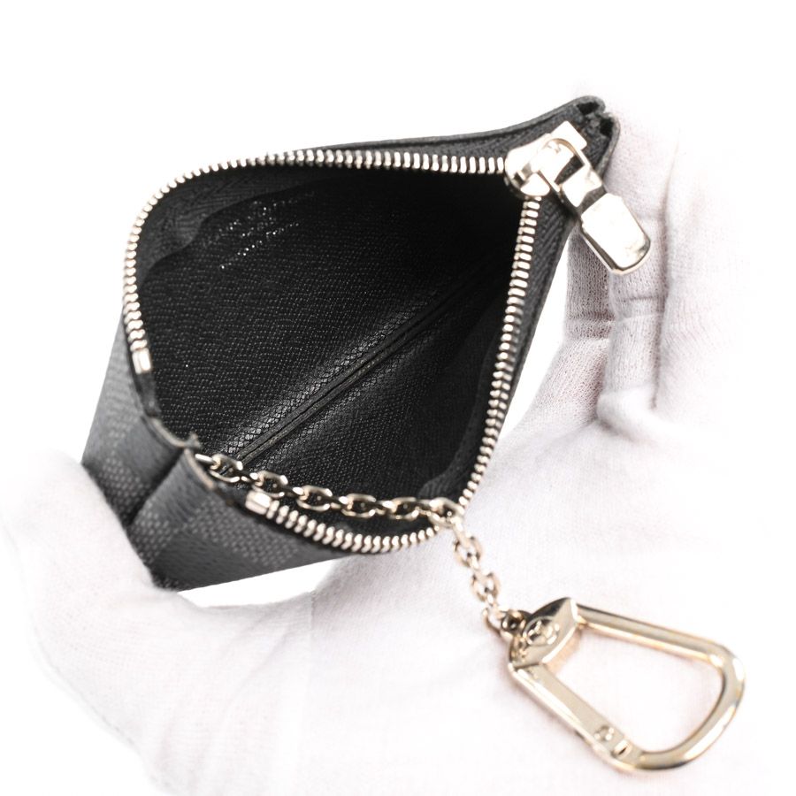 【美品】ルイヴィトン ポシェットクレ ルイヴィトン ダミエグラフィット ポシェット・クレ N60155 (Louis