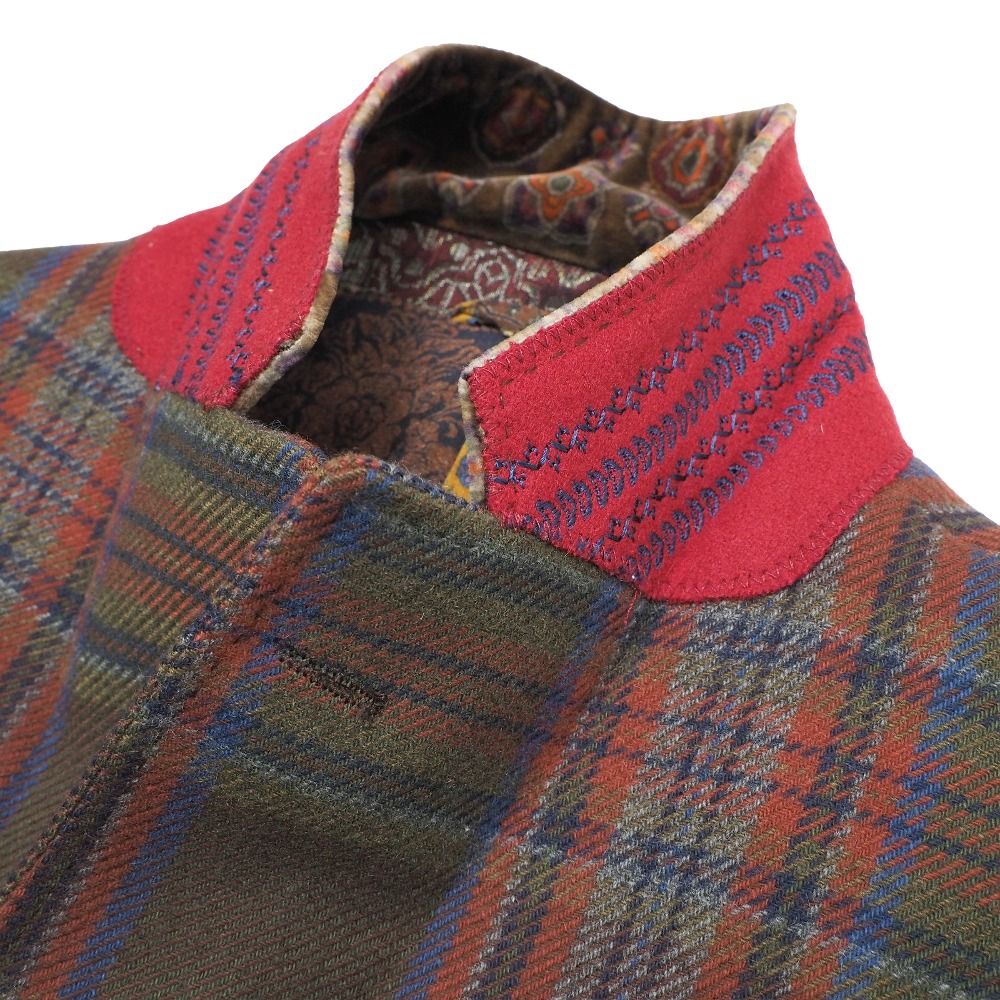 □美品□ETRO エトロ テーラードジャケット サイズ46 チェック
