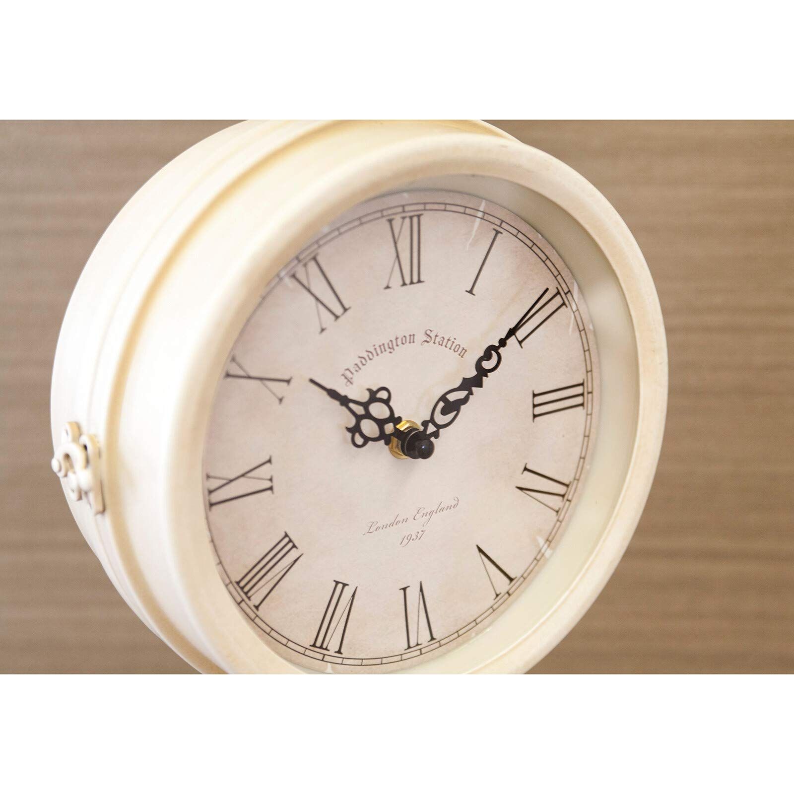 秋月貿易 壁掛両面時計 ステーションクロック ボスサイドウォール