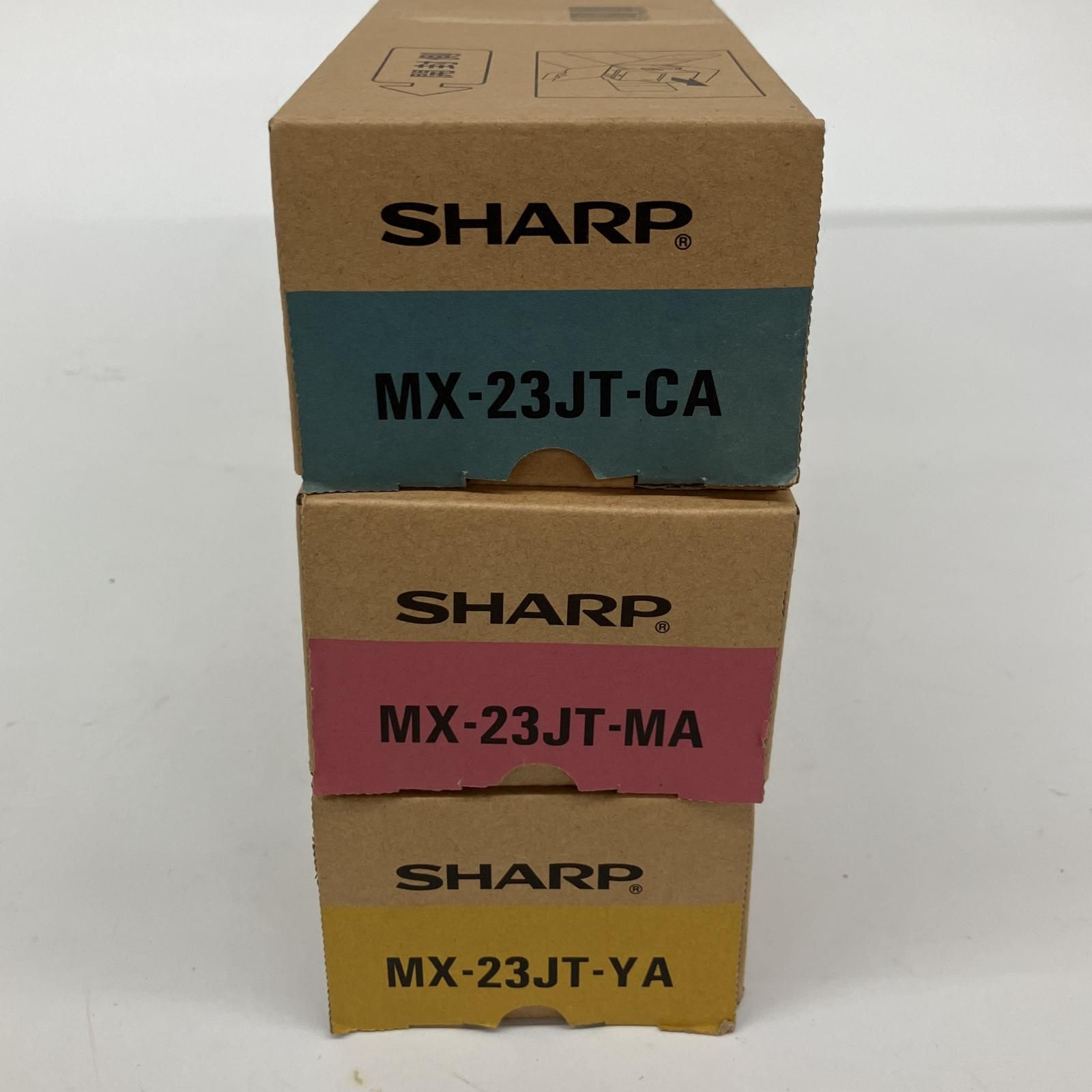 △△SHARP シャープ 純正トナー カートリッジ MX-23JT-CA/MA/YA 3本