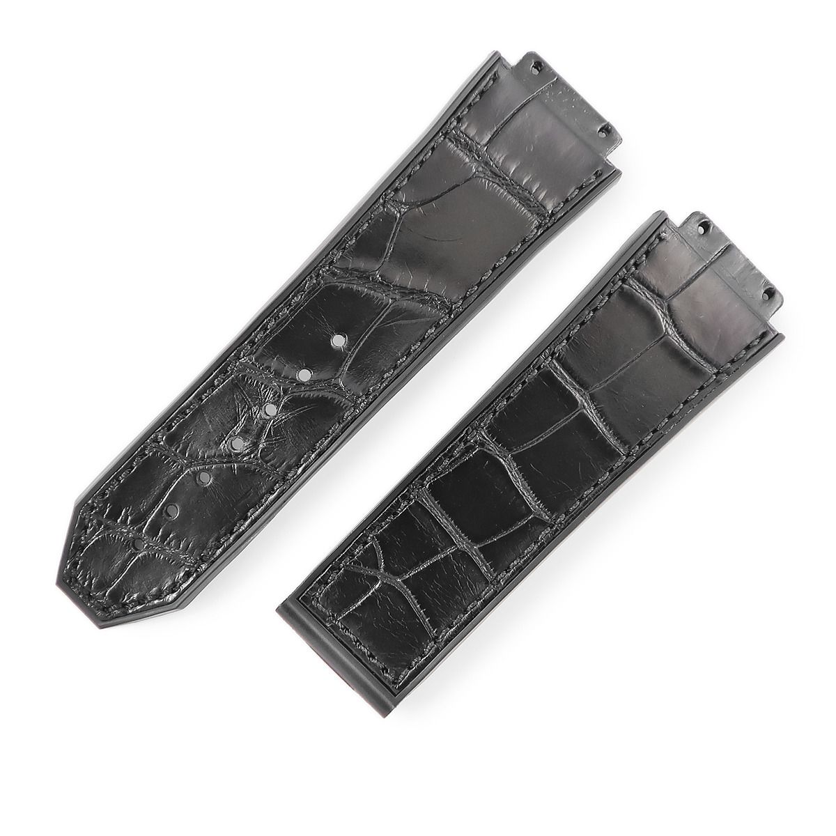 極美品☆ ウブロ 純正 　クロコダイル×ラバーベルト クラシックフュージョン 希少 白 ウブロ 純正 クロコダイル×ラバーベルト クラシック