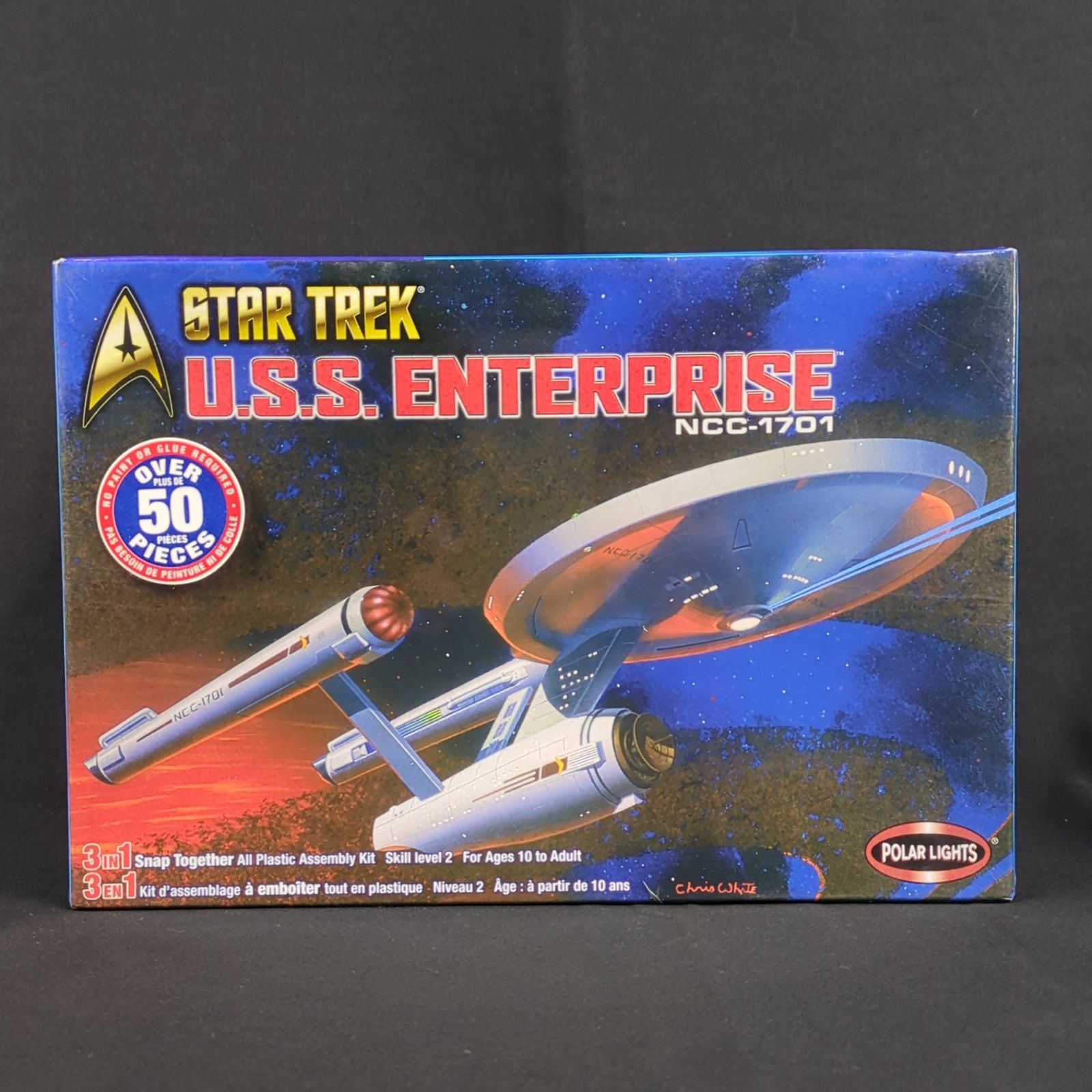 輸入キット 再 POLAR LIGHTS 4200 1 1000 STAR TREK U S Enterprise NCC 1701 スタートレック