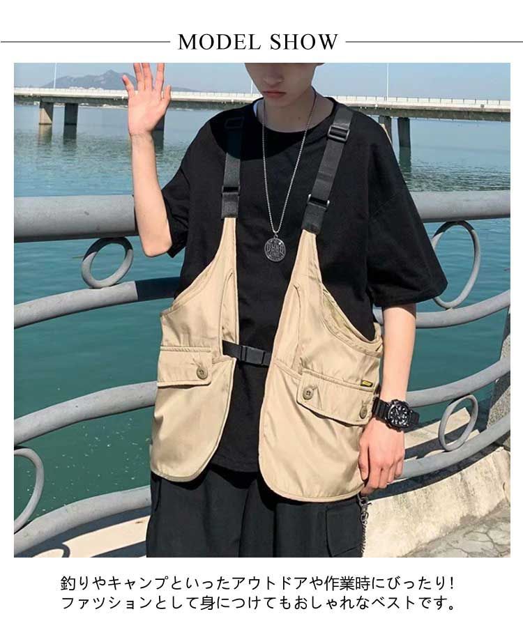 フィッシングベスト ベスト メンズ レディース ジレ 多機能 多ポケット