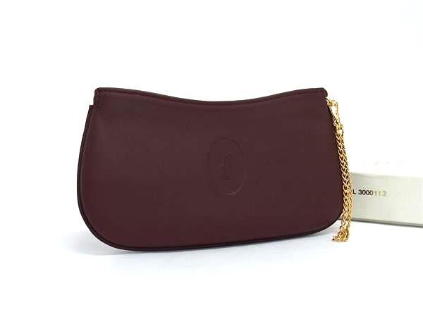 □新品同様□ Cartier カルティエ マストライン レザー ポーチ マルチ