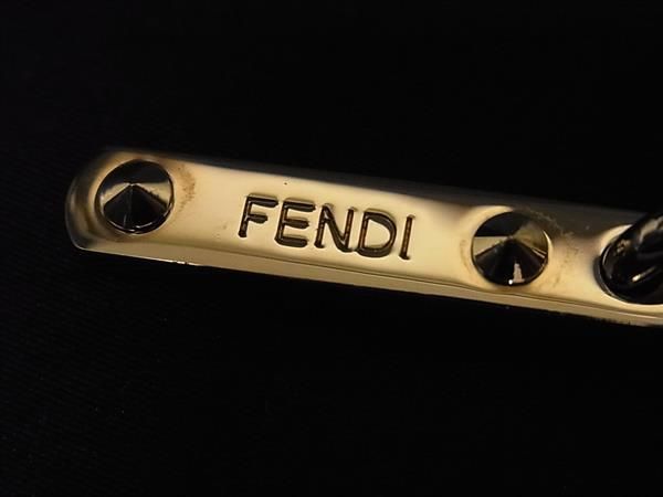 □新品□未使用□ FENDI フェンディ ポンポンチャーム ファー×レザー