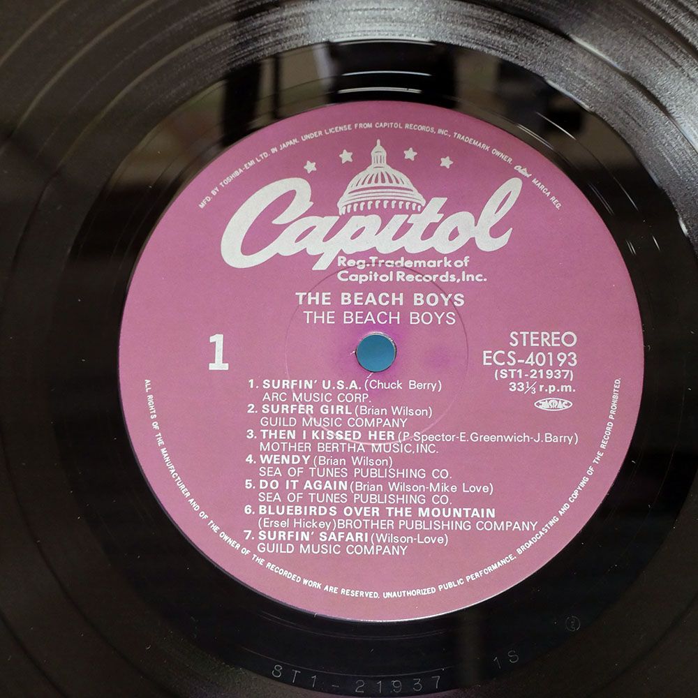 帯付き 国内盤 ビーチボーイズ/サマープレゼント/CAPITOL ECS40193 LP