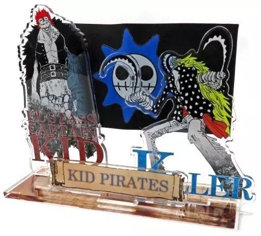 ワンピース 海賊旗アクリルスタンド 3種セット (ルフィ＆ゾロ＆サンジ