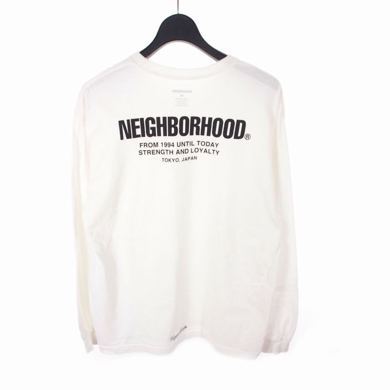 本物正規品 25FW NEIGHBORHOOD ロンT 長袖Tシャツ 白 新品 中古・古着通販】NEIGHBORHOOD (ネイバーフッド) ロングスリーブT
