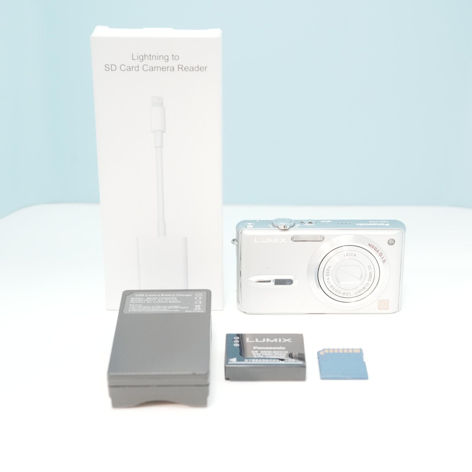Panasonic LUMIX DMC-FX9 デジカメ スマホ転送OK フルセット 美品