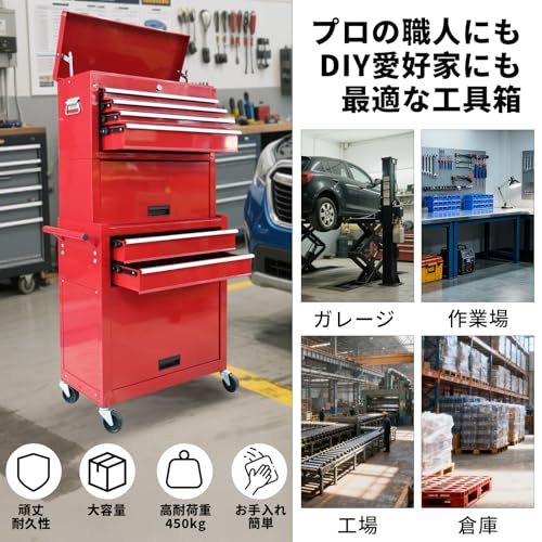 BIG RED ツールキャビネット ツールチェスト 大型 ローラー ツール