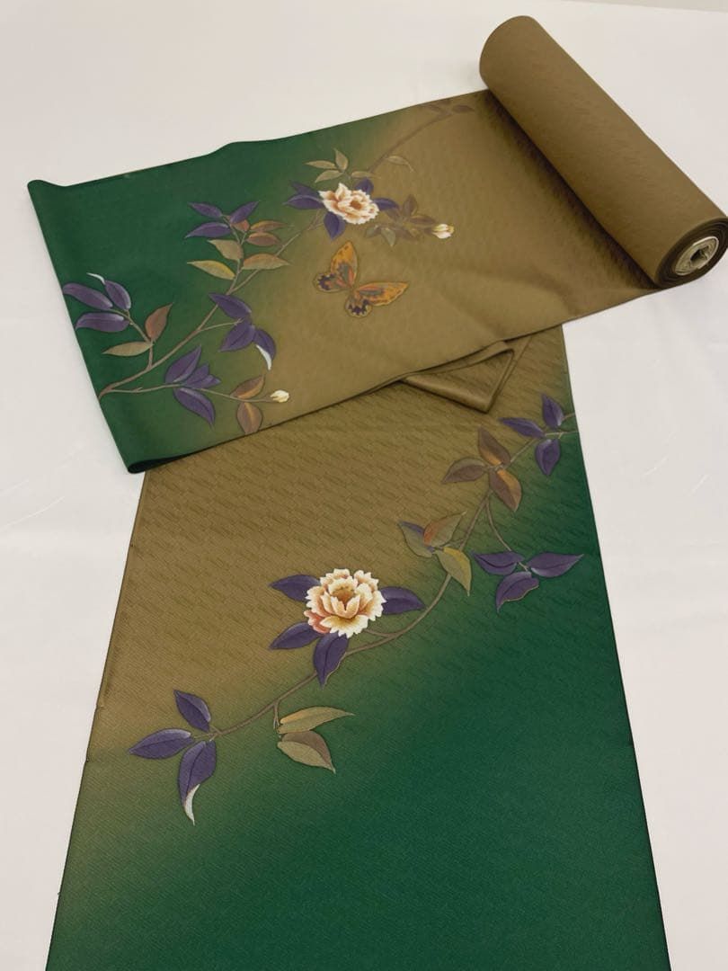 付け下げ 斉藤三才 手描 紋意匠 八掛付き 正絹 反物 T9219 - メルカリ