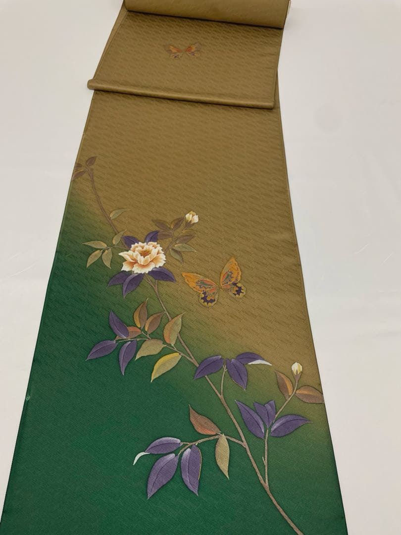 付け下げ 斉藤三才 手描 紋意匠 八掛付き 正絹 反物 T9219 - メルカリ