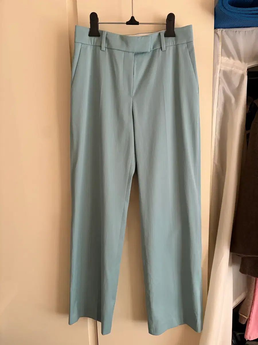 ♥ TIME コットン イタリア ファブリック スラックス セミワイドフィット タグ55