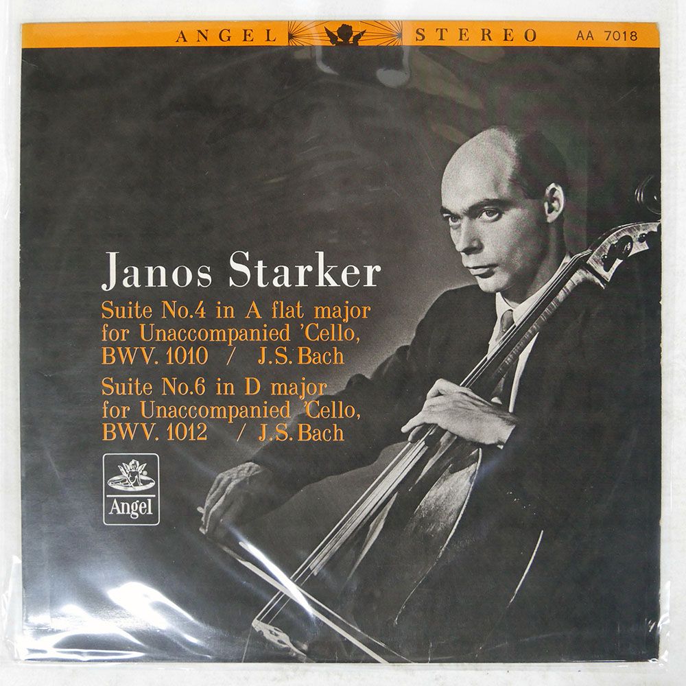 ジャンク,赤盤 ペラ 国内盤 ヤーノシュシュタルケル/バッハ 無伴奏