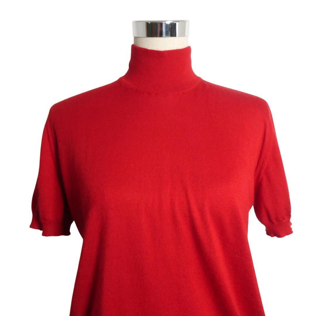 美品 CHANEL シャネル サイズ44 カシミヤ×シルク ココマーク 刺繍