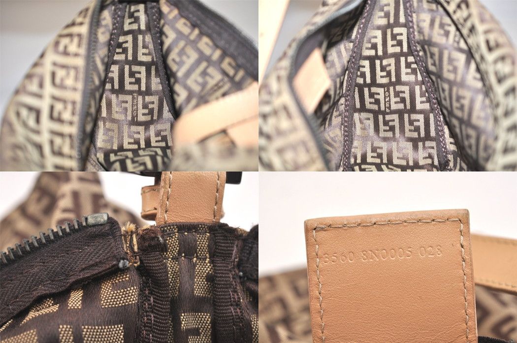 FENDI フェンディ ズッキーノ柄 ヴィンテージ ハンドバッグポーチ 財布