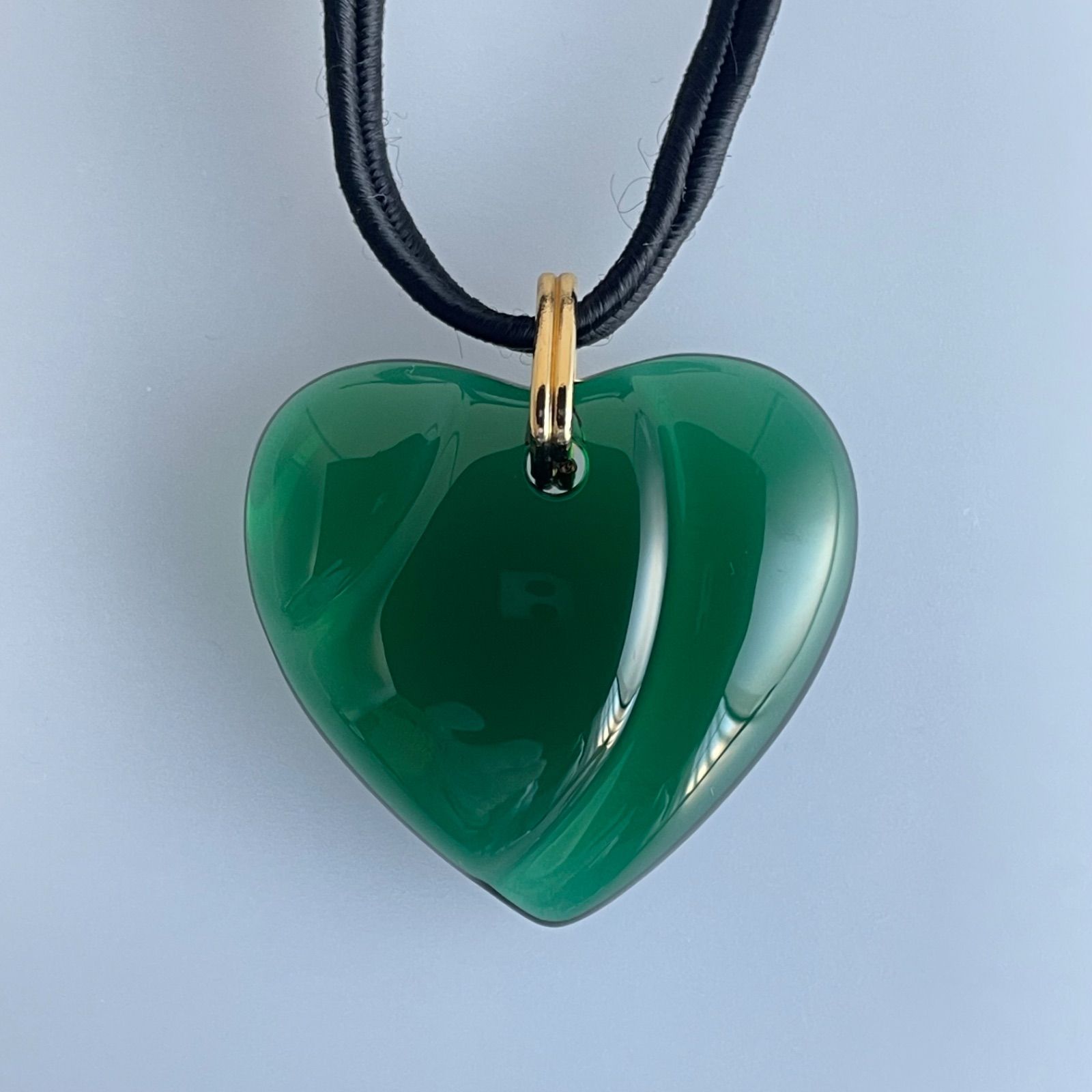 Baccarat バカラ ネックレス ハート グリーン系 緑系 - メルカリ