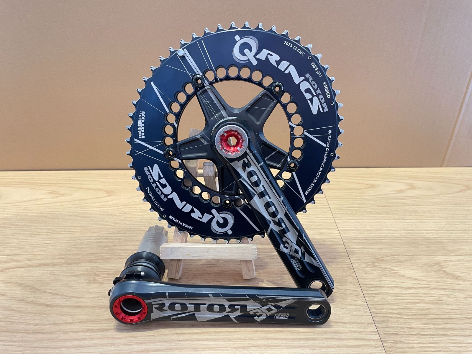 □□ROTOR ローター 3D+ QRINGS 53-39T 165㎜ 30mm クランク 楕円