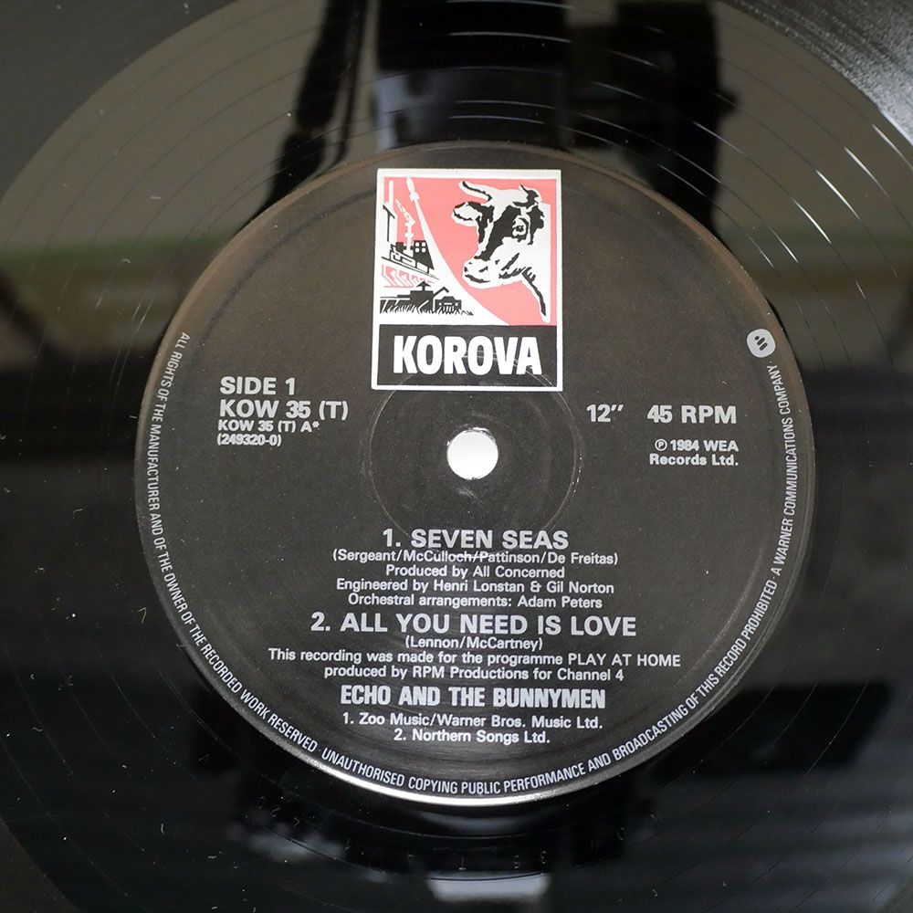 英 UK盤 ECHO & THE BUNNYMEN/SEVEN SEAS/KOROVA KOW35 7 □ - メルカリ