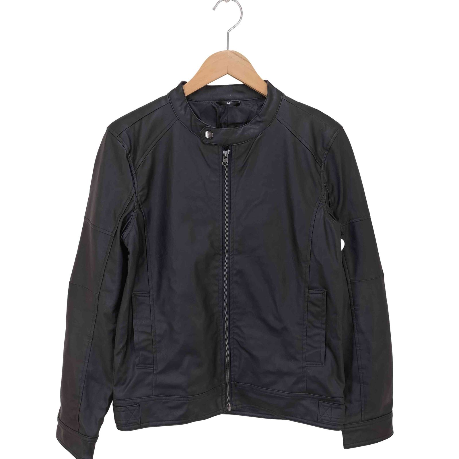 ユーズドフルギ USED古着 フェイクレザージャケット メンズ 表記無