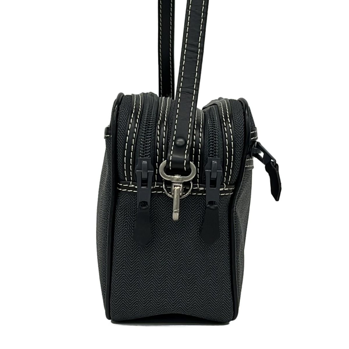 dunhill/ALFREDDUNHILL(ダンヒル) ショルダーバッグ - グレー×黒 斜