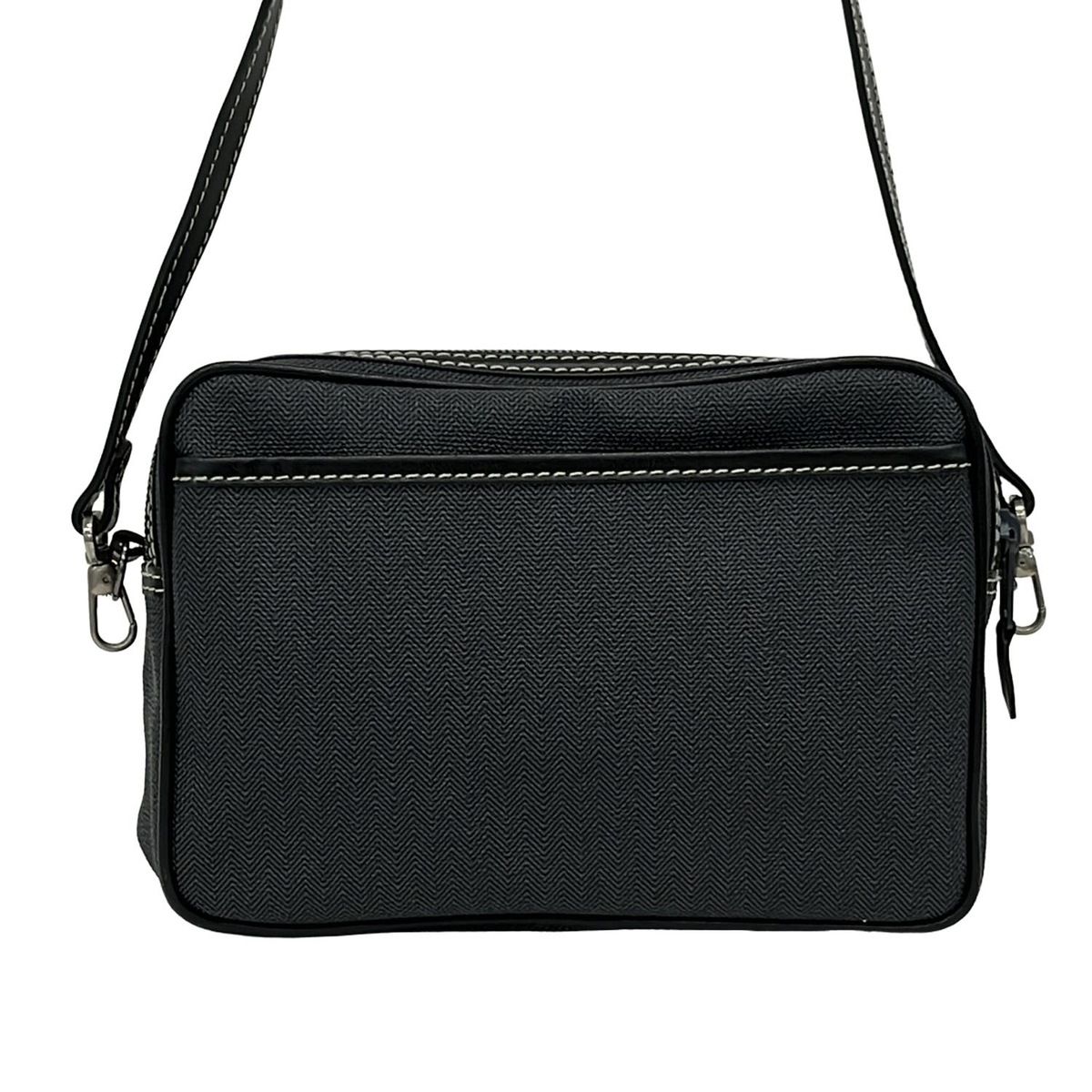 dunhill/ALFREDDUNHILL(ダンヒル) ショルダーバッグ - グレー×黒 斜