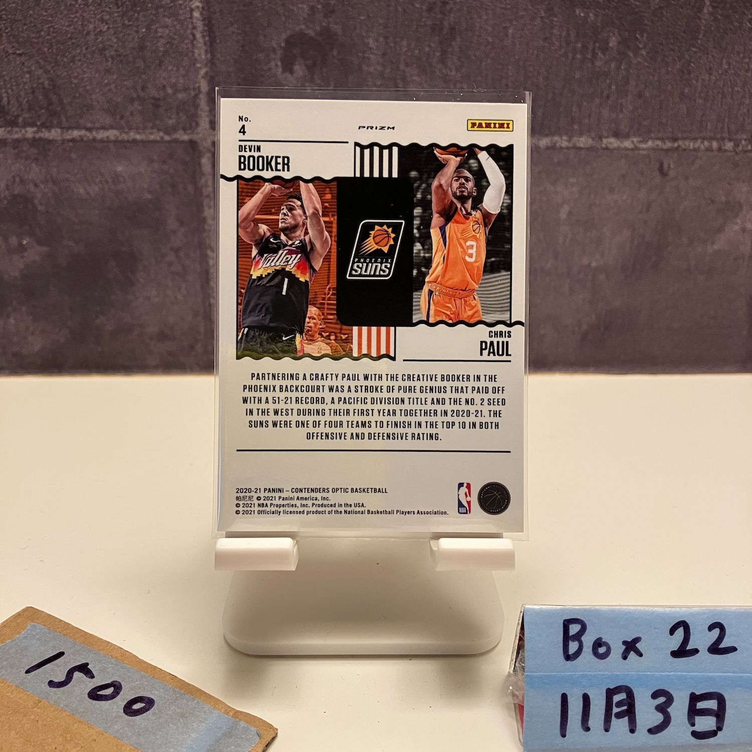 2020-21 Panini Contenders Optic Devin Booker Chris Paul Phoenix