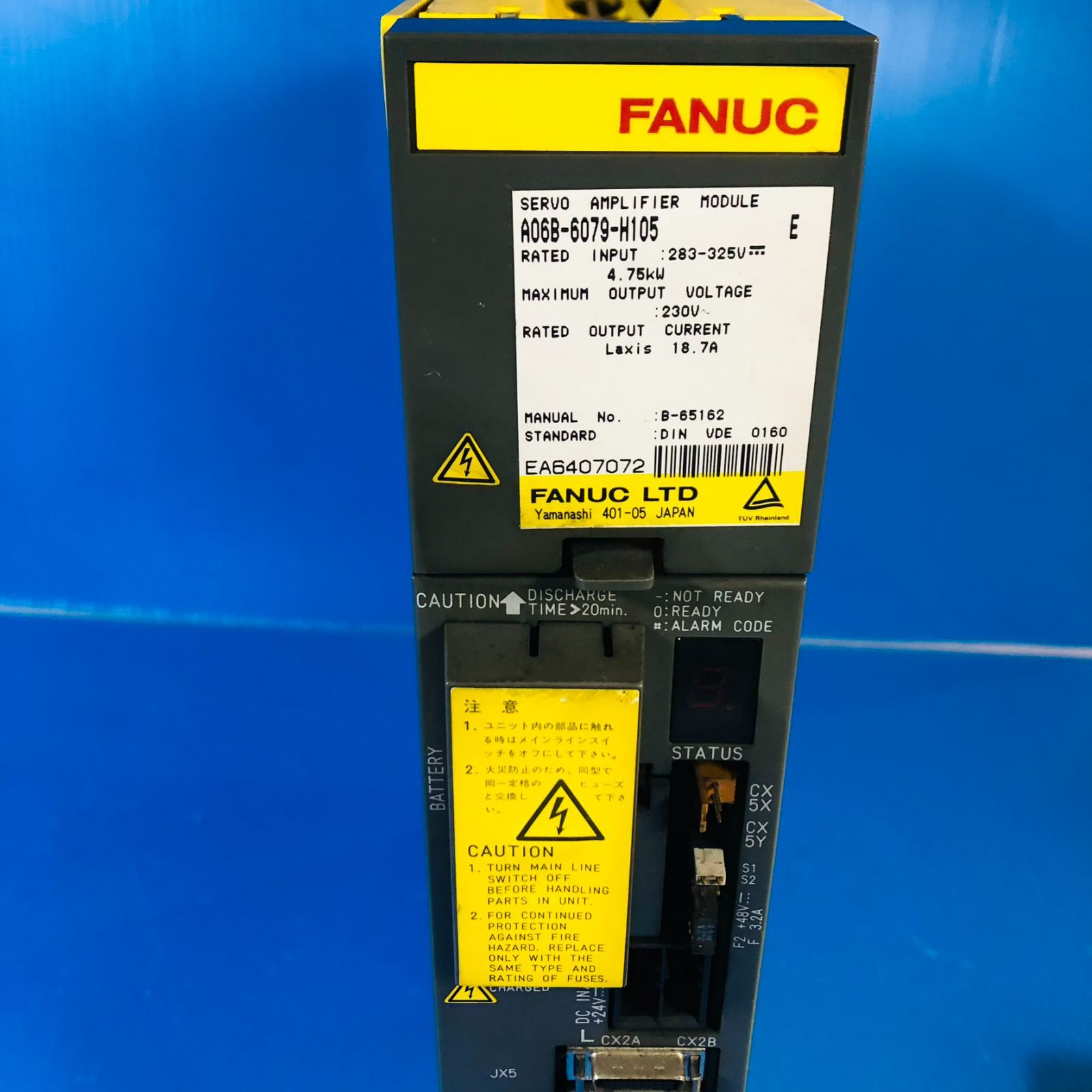 FANUC SERVO AMPLIFIER MODULE A06B-6079-H105 - メルカリ