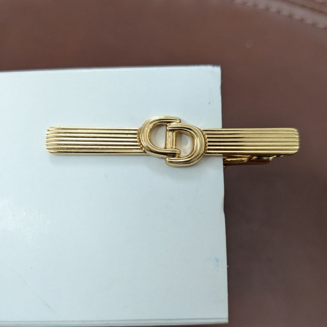 美品】Dior ディオール ネクタイピン ゴールド CDロゴ ヴィンテージ