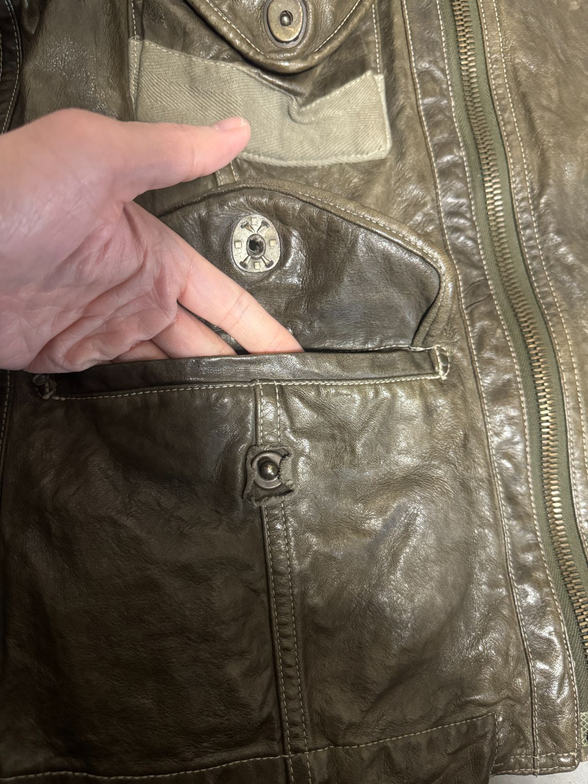 キミノリモリシタ/kiminori morishita】ブルーフォックスファーレザー