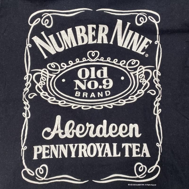 中古】NUMBER(N)INE 03年 カート期ジャックダニエル 半袖Tシャツ