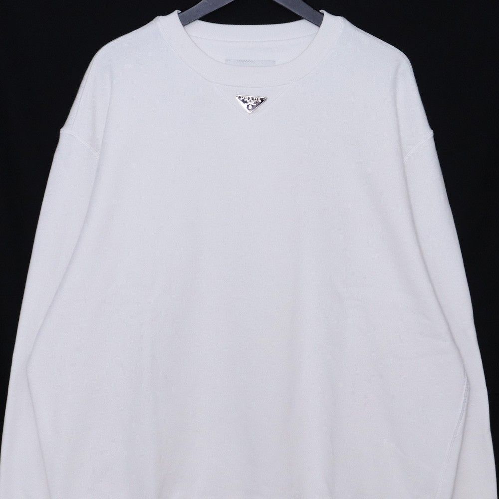 PRADA トライアングルロゴオーバーサイズクルーネック スウェット