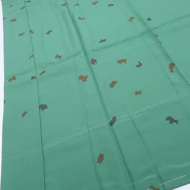 百華❀Y4288◇未着用 単衣 正絹 袖無双 仕付け糸・半襟・居敷当て付