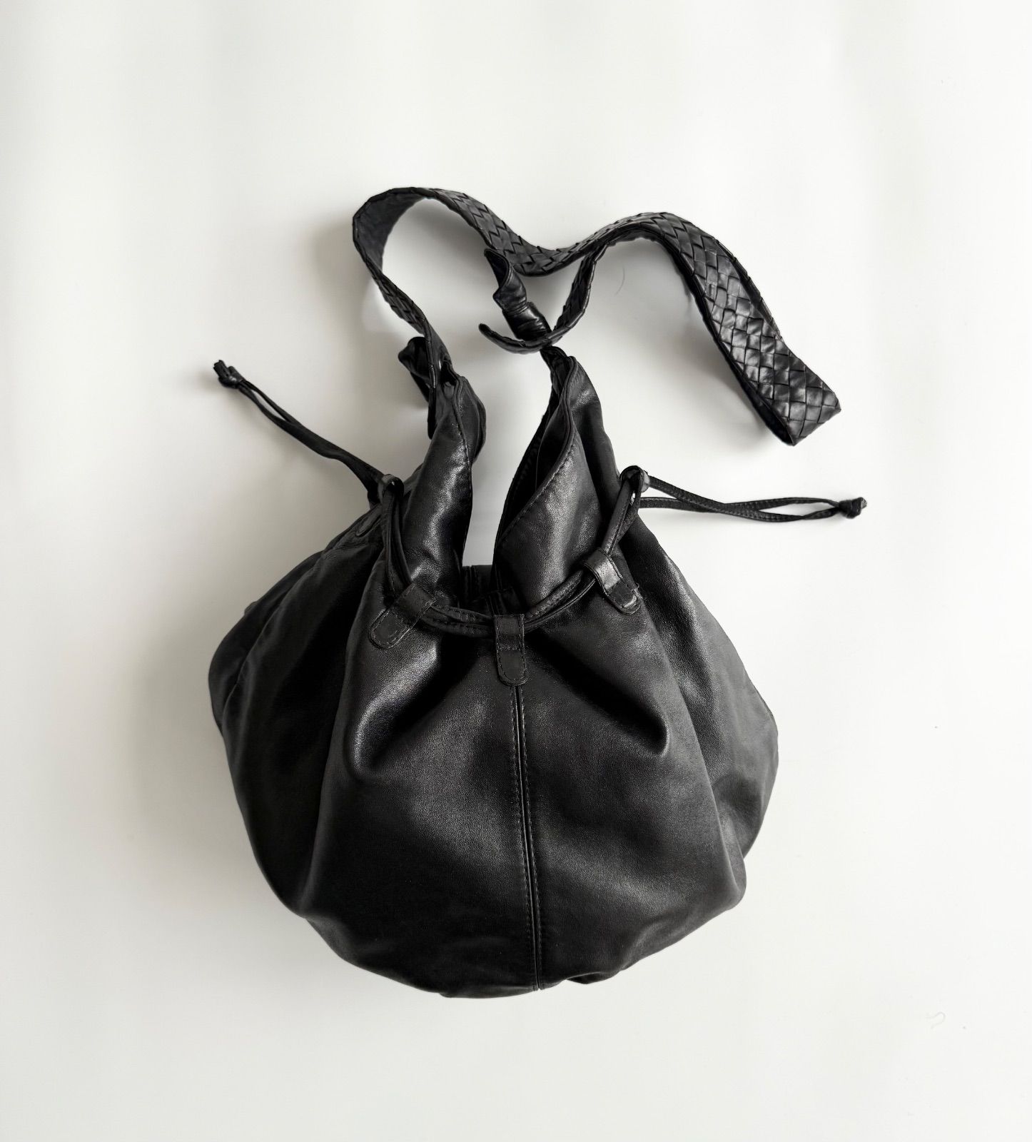 1990s BOTTEGA VENETA LEATHER SHOULDER BAG 1990年代 ボッテガ 