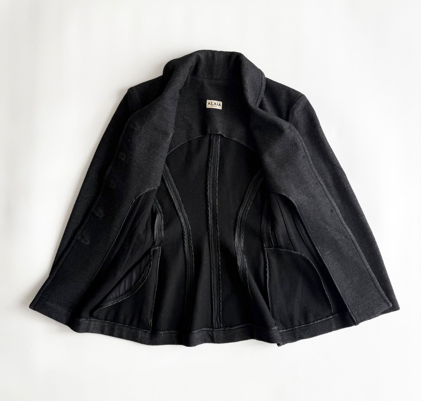 ALAÏA ブラック テーラードジャケット 36 1990s Azzedine Alaïa jacket アライア アーカイブ archive ジャケット