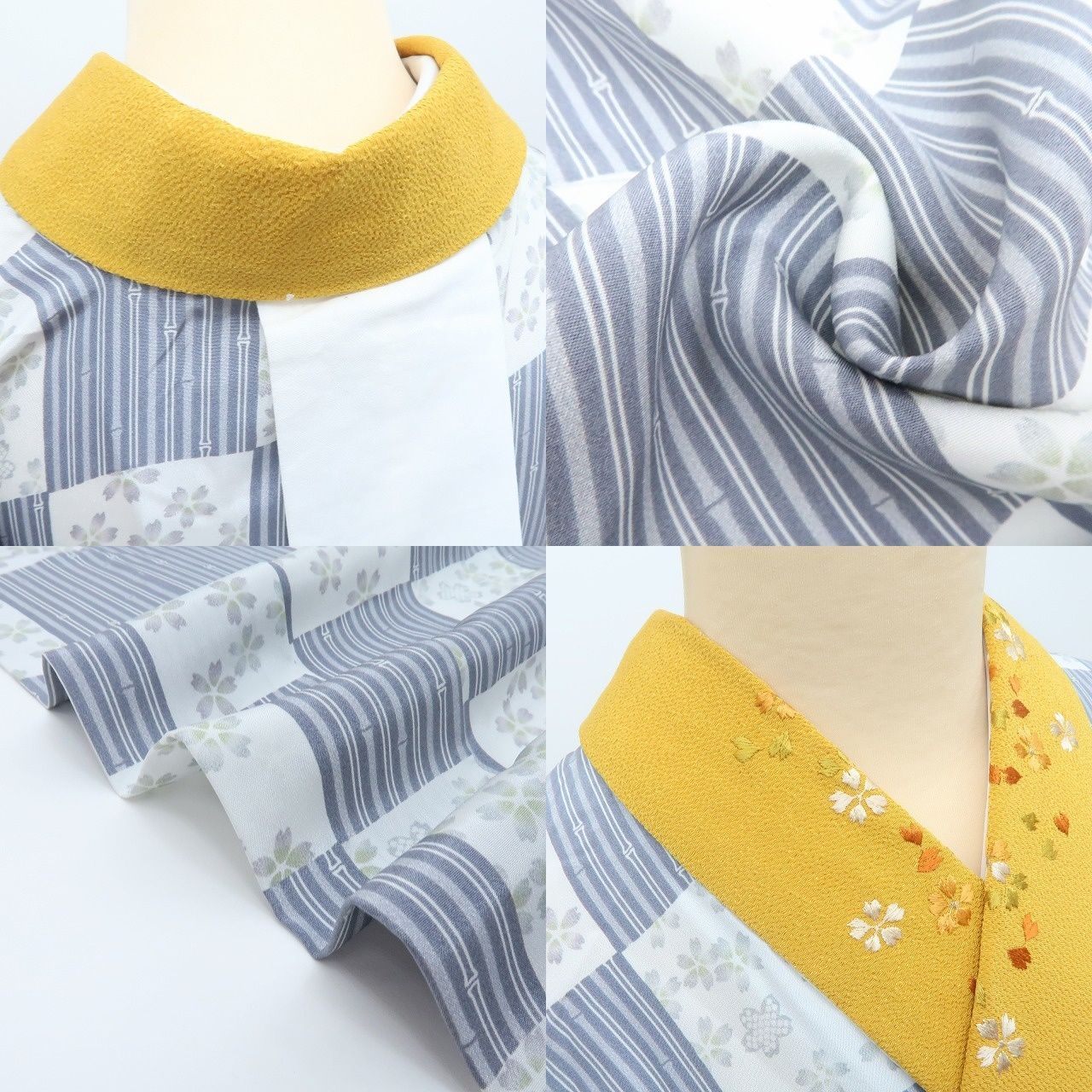 手縫い仕立て 竹縞