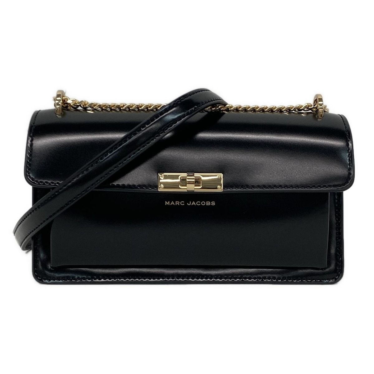 MARC JACOBS(マークジェイコブス) ショルダーバッグ美品 - 黒 チェーン 