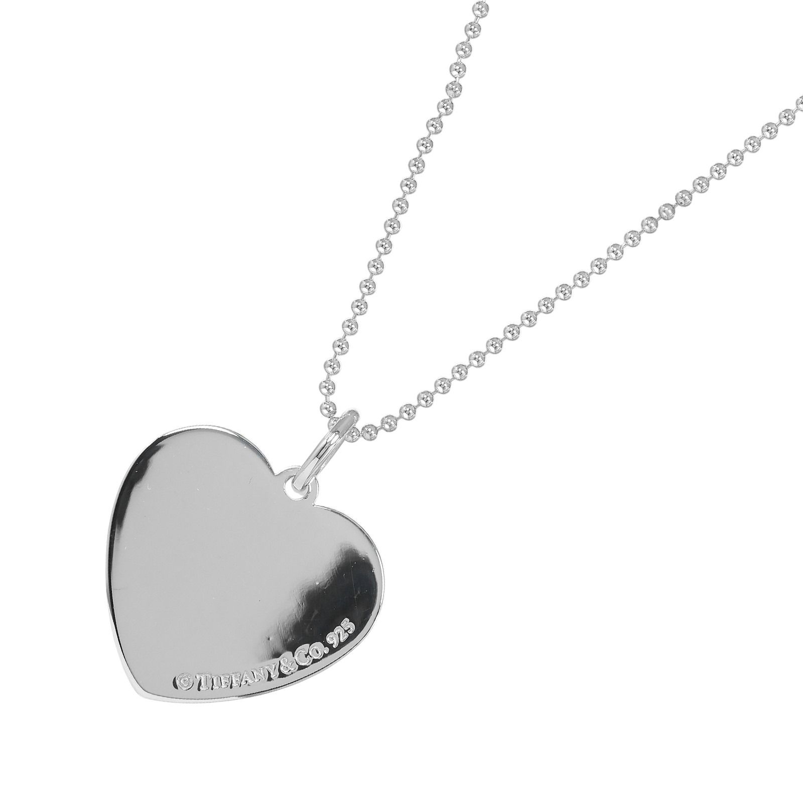 TIFFANY&Co.】ティファニー ハートタグ ビーズエッジ シルバー925