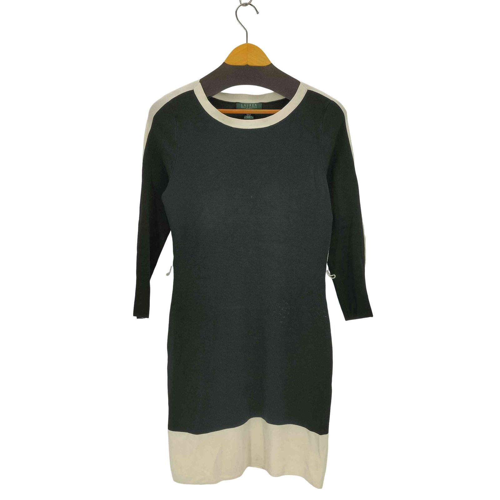 LAUREN Ralph Lauren ローレンラルフローレン フレアワンピース ローレンラルフローレン LAUREN RALPH LAUREN サイドラインニット