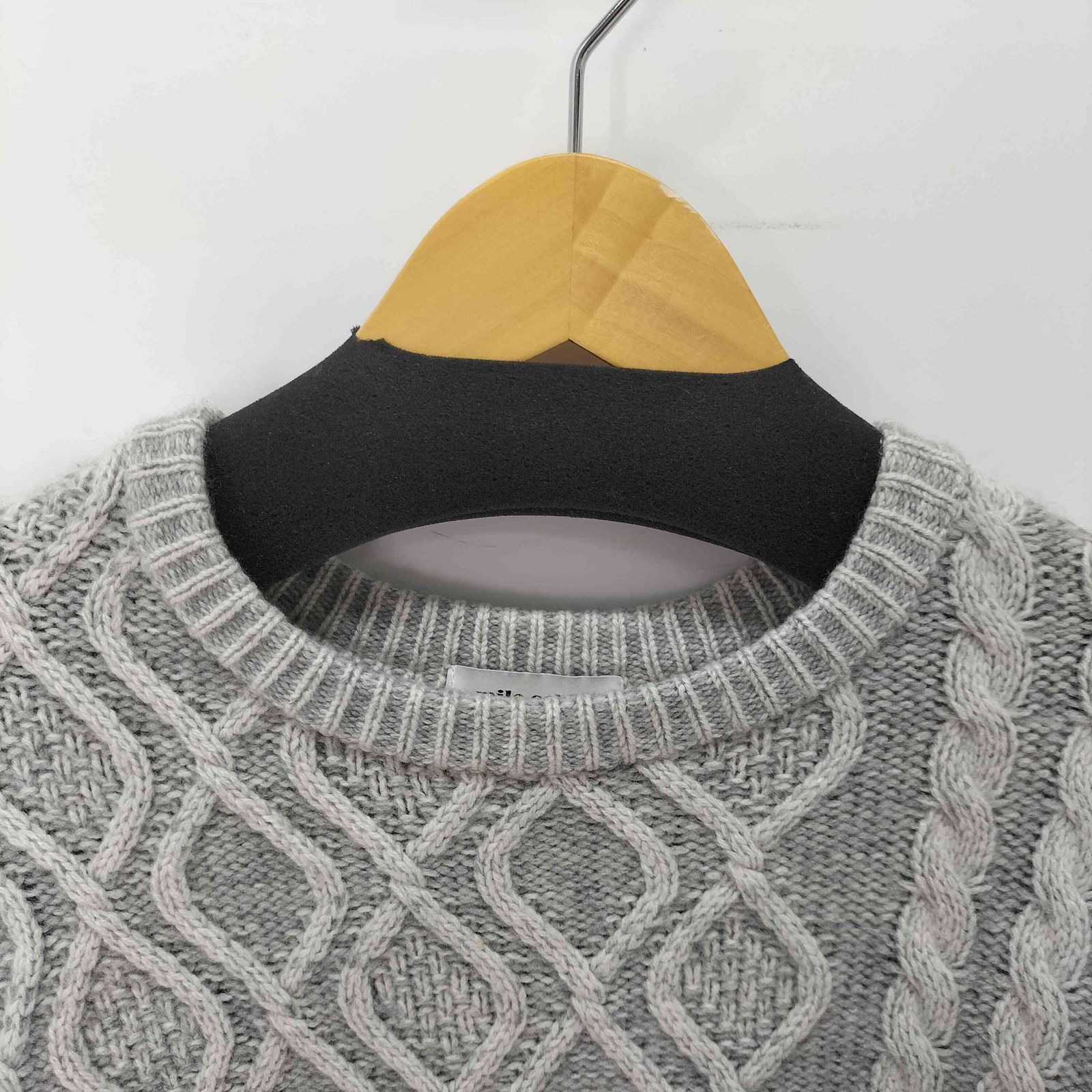 ミラショーン mila schon Pure Cashmere カシミヤ100 ケーブルニット