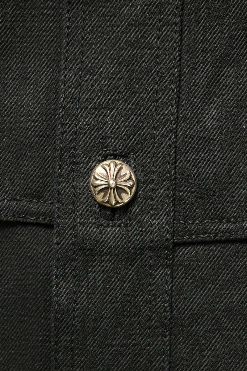 クロムハーツ CLASSIC JEAN クラシックジーン 袖フローラルレザー