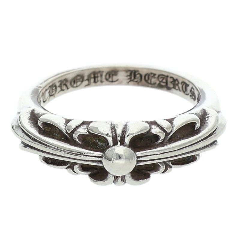 クロムハーツ BABY CLASSIC ベイビークラシックフローラルクロス シルバーリング メンズ 7 5号 12 28～1 6 発送 問い合わせ遅延